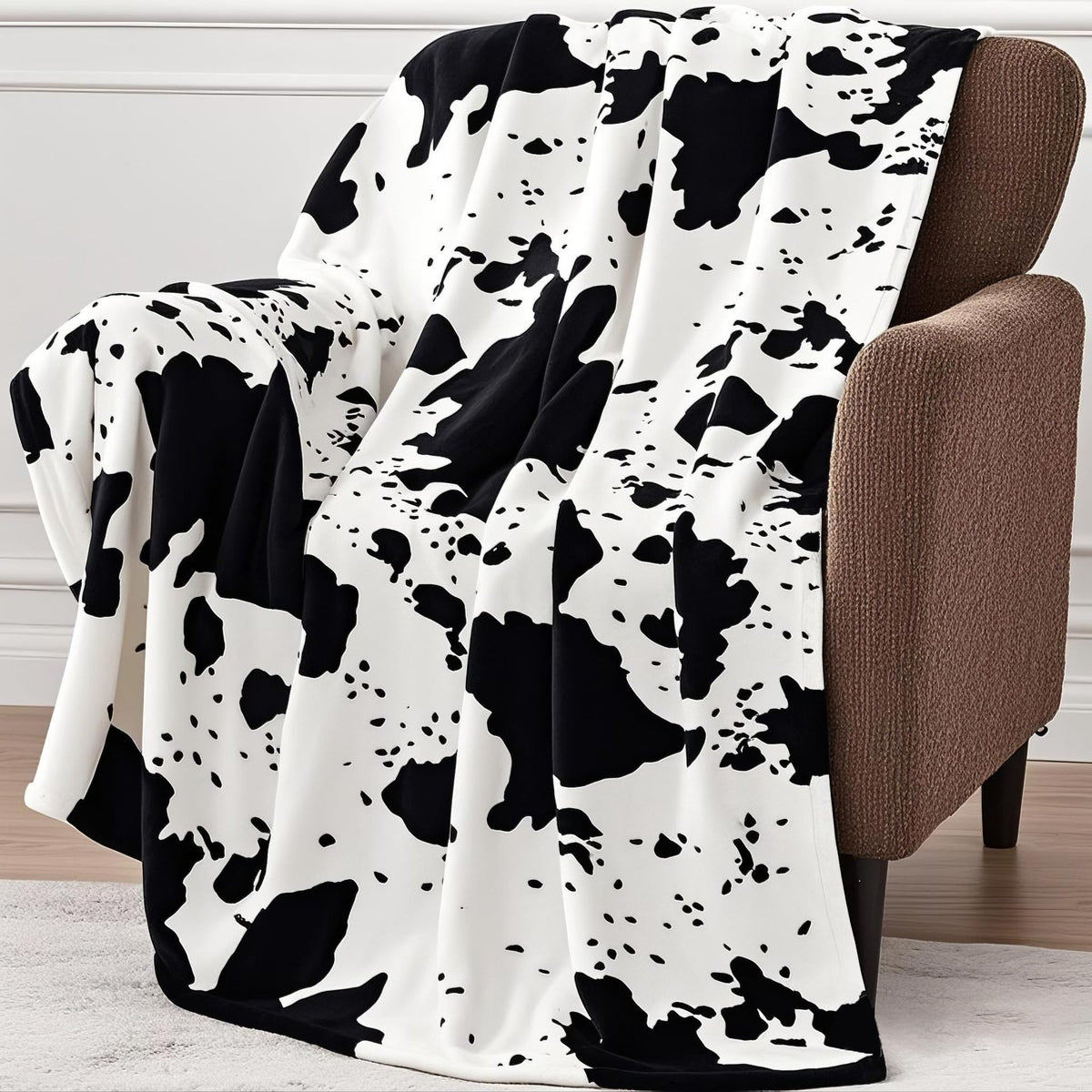 Custom Digital Print Classic Leopard Pattern Flannel Blanket