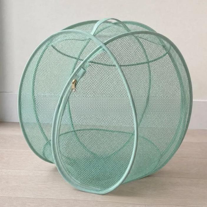 Rolling Mesh Cat Playpen Foldable Outdoor Pet Enclosure with Handle