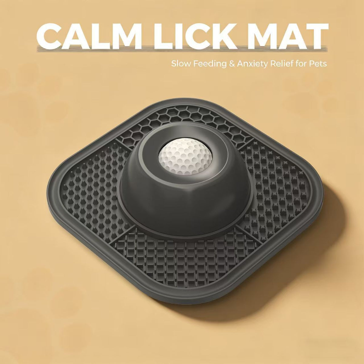 Double Bowl Silicone Slow Feeder Licking Mat with Suction Base for Dogs
