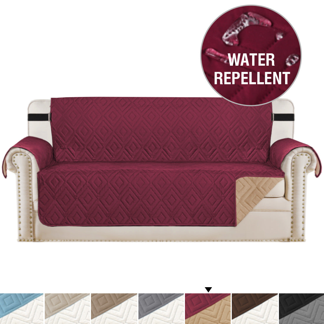Anti-slip sofa cushion cover