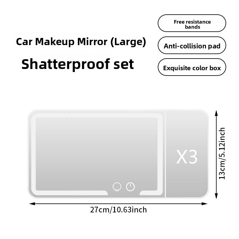 Car-mounted makeup mirror