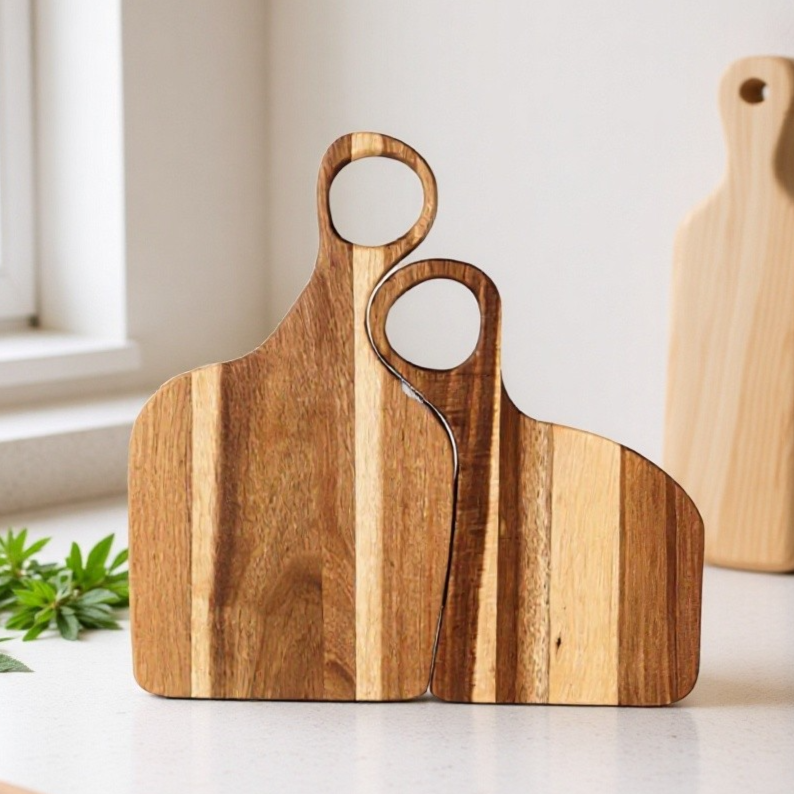 Creative Wooden Cutting Board Serving Tray