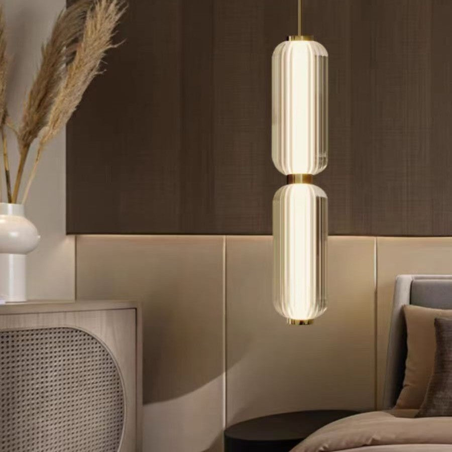 Designer Linear Glass Chandelier