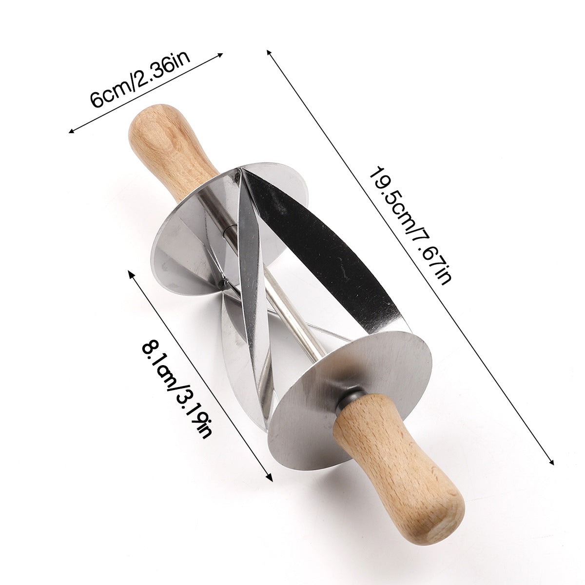 Stainless Steel Croissant Roller Cutter Baking Tool