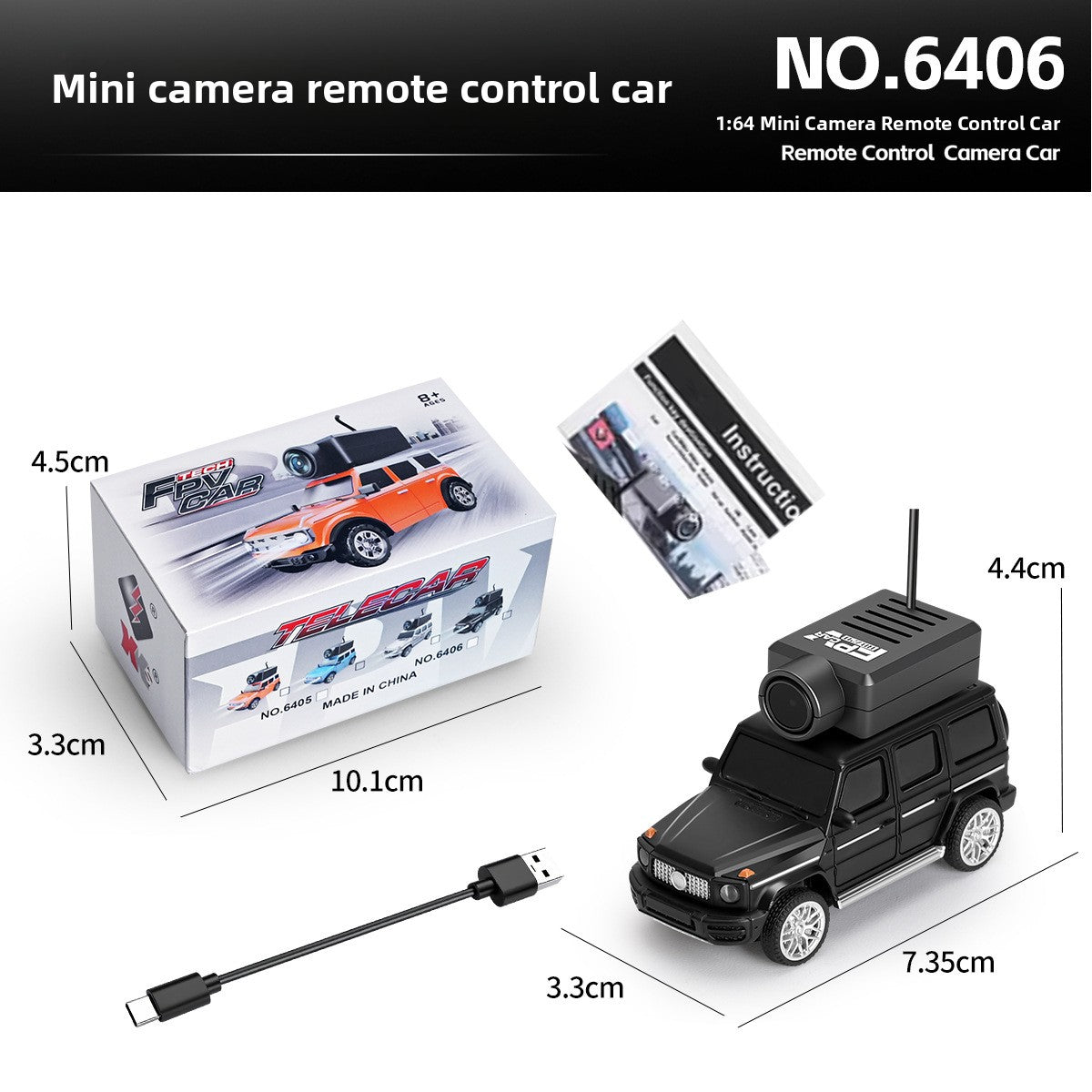 Mini FPV RC Car with Camera 2.4G Remote Control