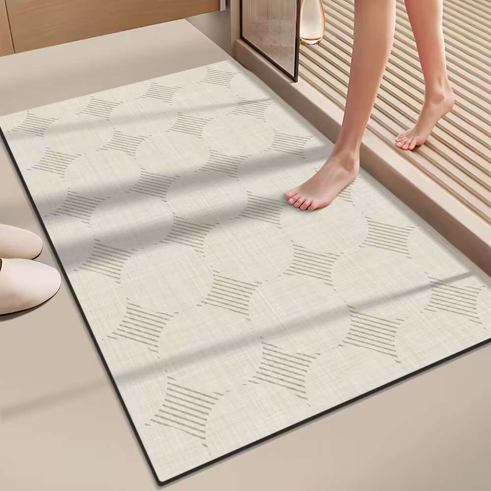 Minimalist Diatomaceous Earth Bath Mat