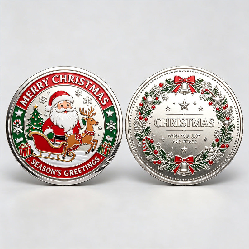 Christmas-themed commemorative coin
