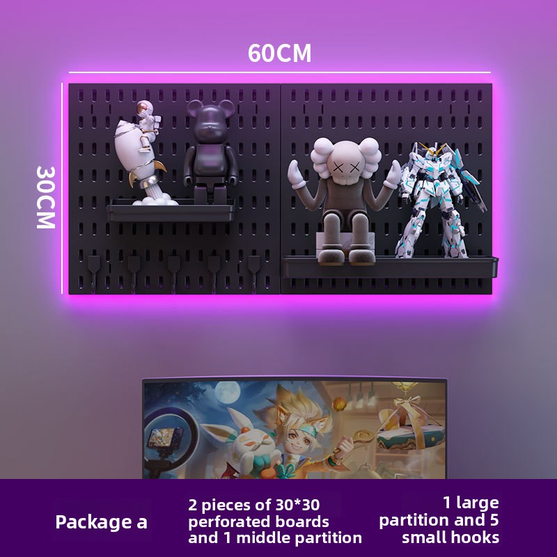 Perforated plastic board
