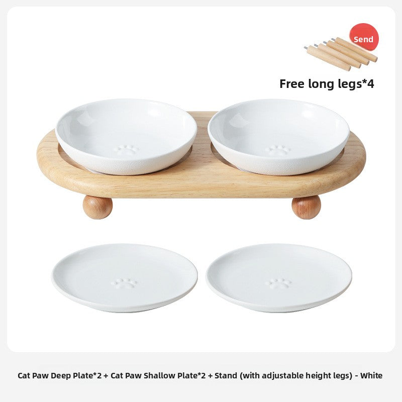 Ceramic Silicone Mat Non-Slip Cat Dog Feeding Bowl