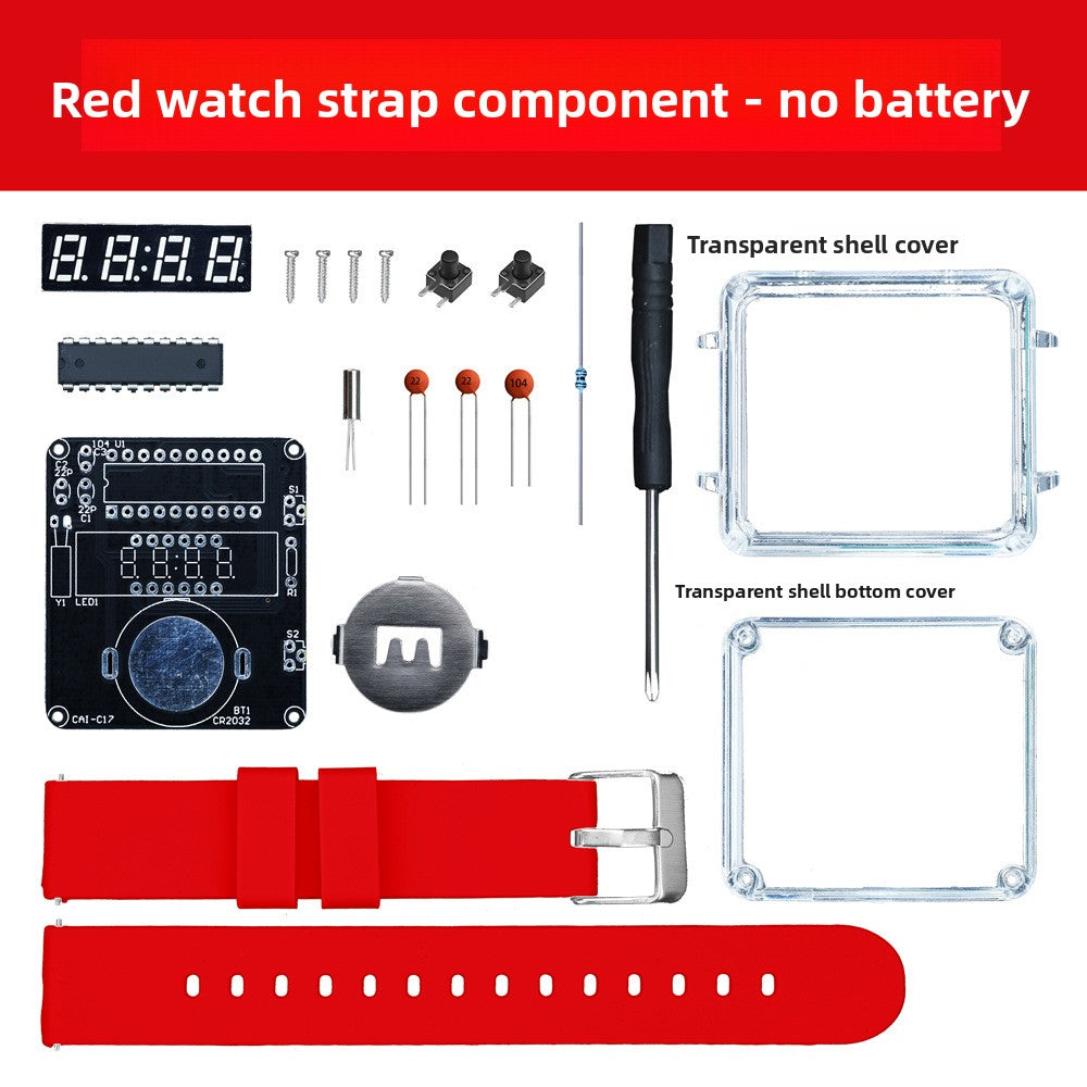 DIY LED Digital Watch Assembly Kit