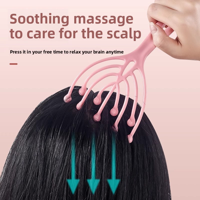 Nine-Claw Scalp Massager with Roller Balls