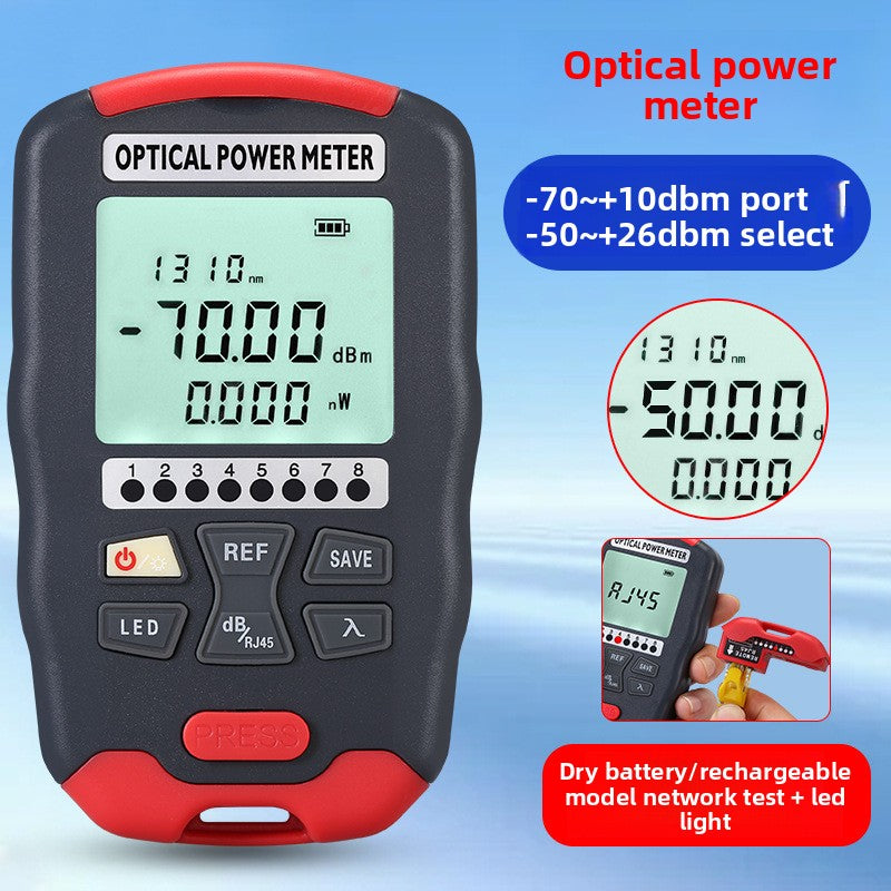 3-in-1 Optical Power Meter and RJ45 Tester