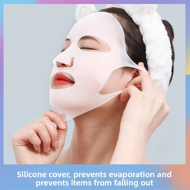 3D Silicone Mask Cover Anti-Slip Reusable Facial Sheet Mask Fixation Tool