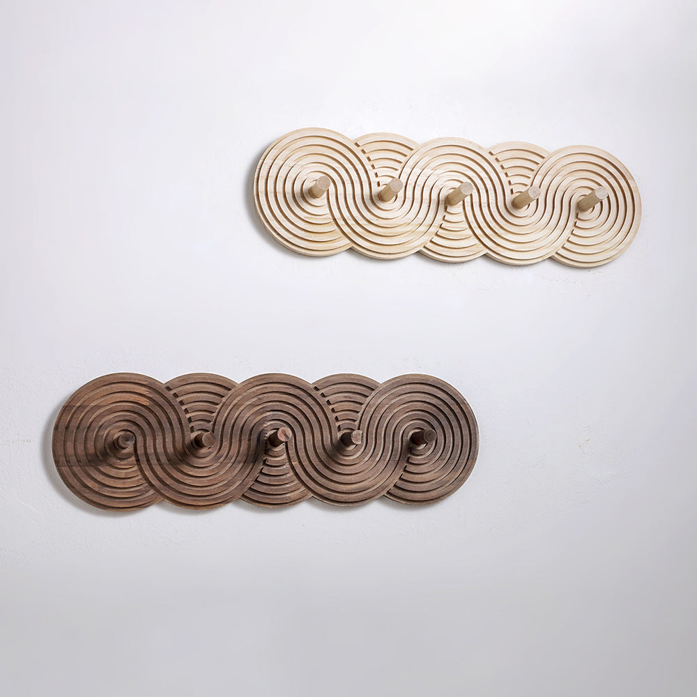 Bohemian Spiral Wood Wall Hanging Decor