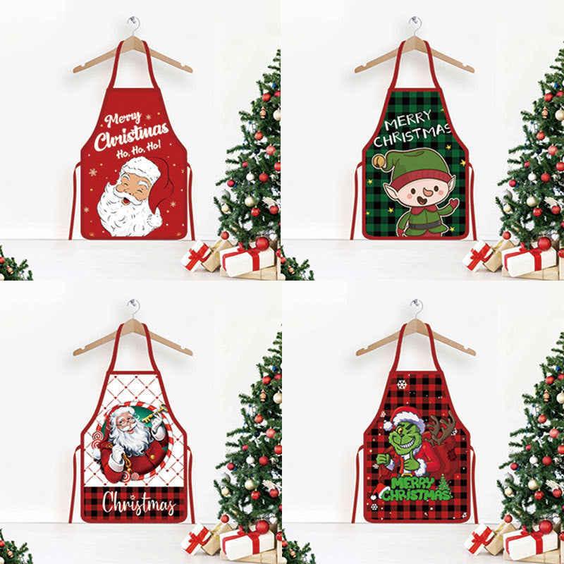 Christmas Printed Apron for Home and Party