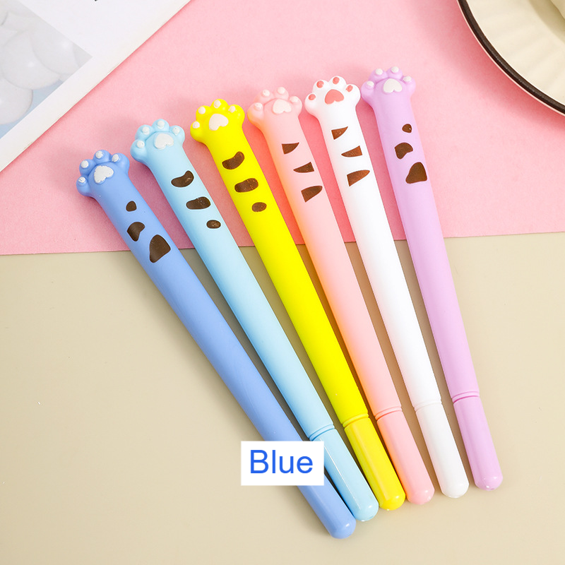 Soft Glue Cat Claw 0.5mm Gel Pen Cute Plant Design