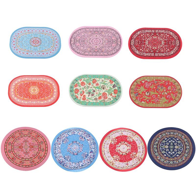 Scale Mini Dollhouse Round Rug
