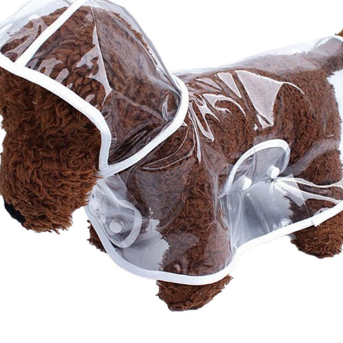 Four-legged dog raincoat