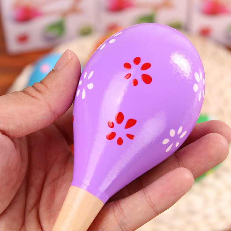Wooden Sand Hammer Music Toy