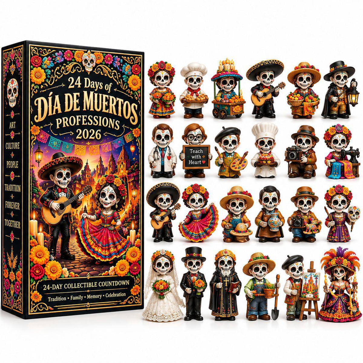 Christmas Countdown Calendar Blind Box Decoration Set