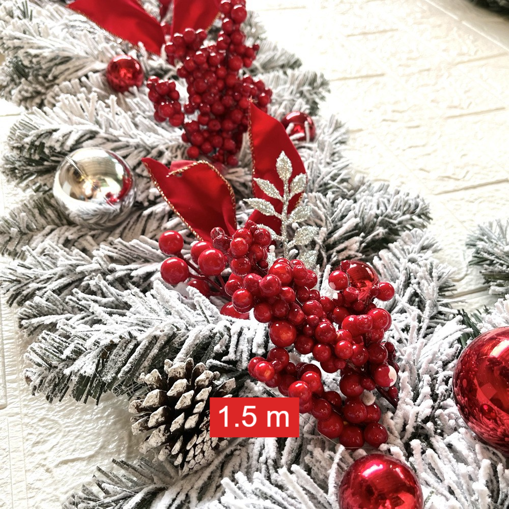 Christmas Flocking Garland Set