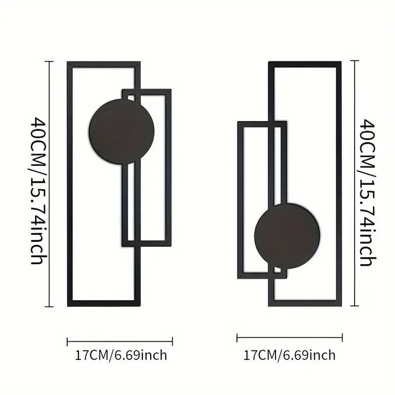 Modern Geometric Metal Wall Art