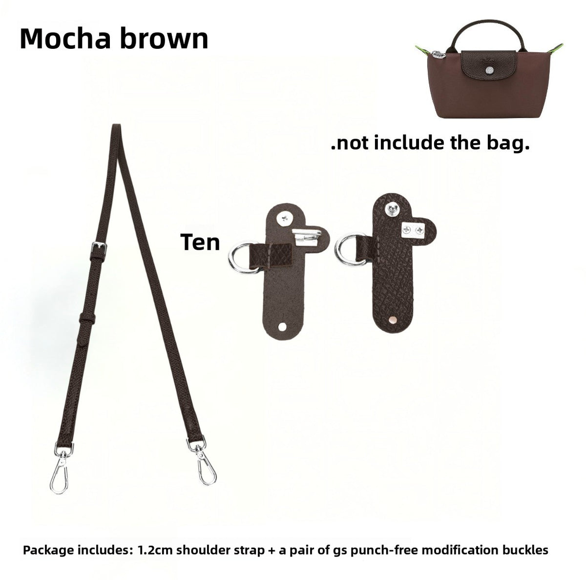 Adjustable No-Drill Shoulder Strap for Tote Bags