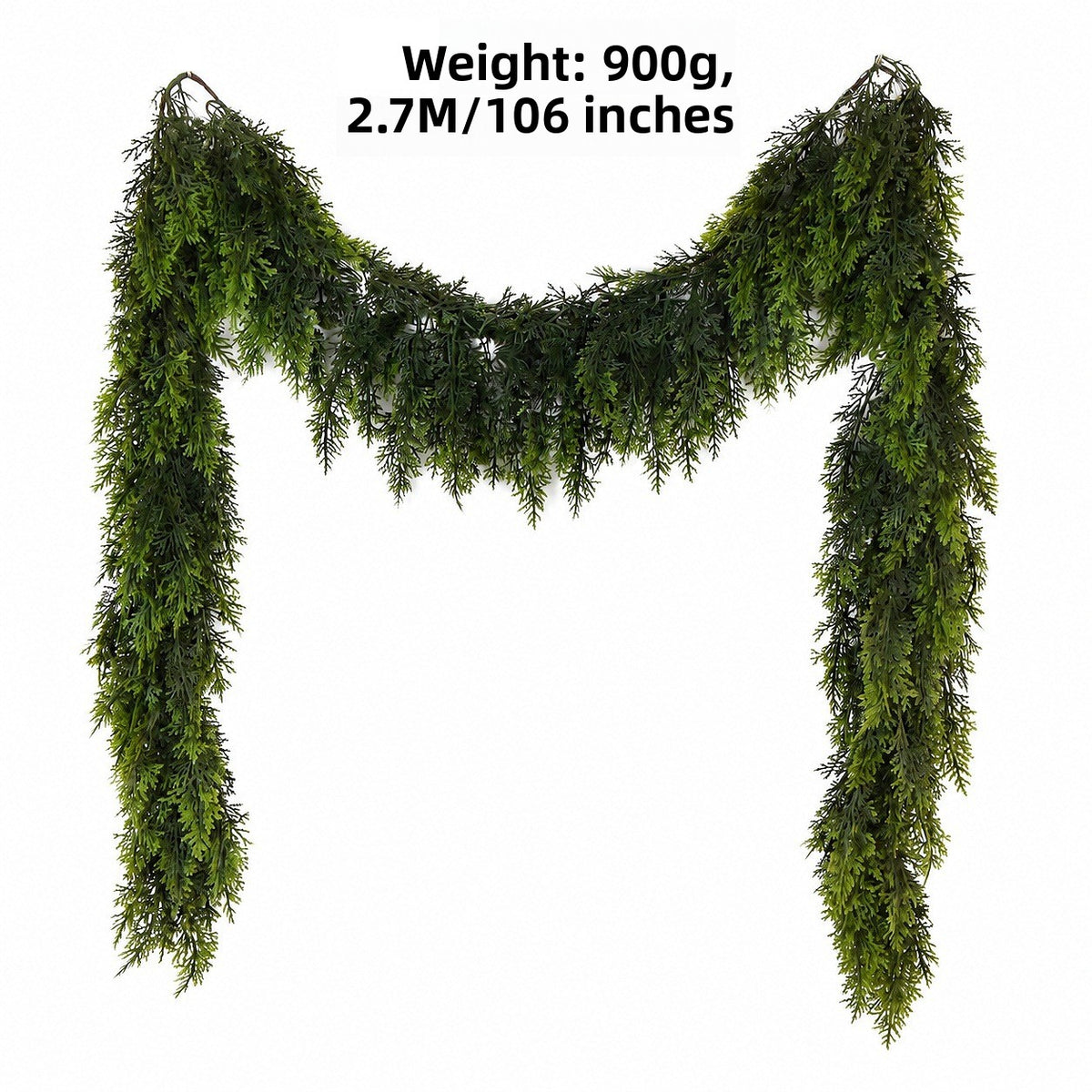 Simulation pine and cypress Christmas rattan soft rubber decorations Christmas Cedar Rattan