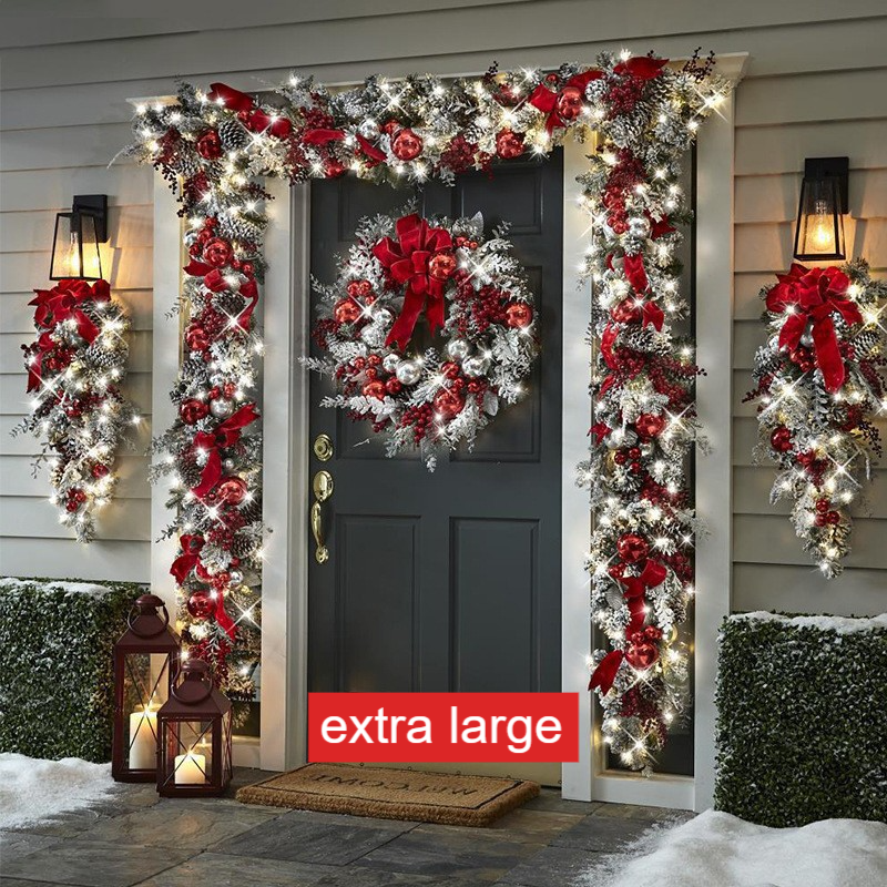 Christmas Flocking Garland Set