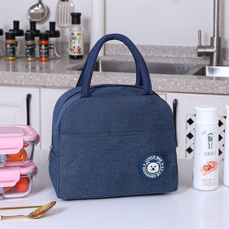 Large-capacity insulated folding lunch bag