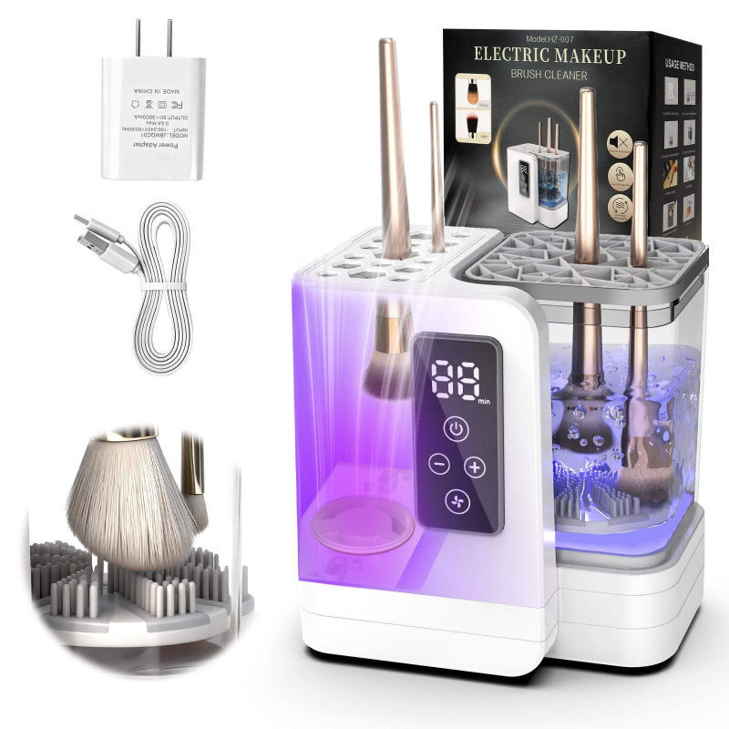 Professional 5-in-1 Electric Makeup Brush Cleaner Dryer Portable Automatic USB Makeup Brush Cleaning Tool