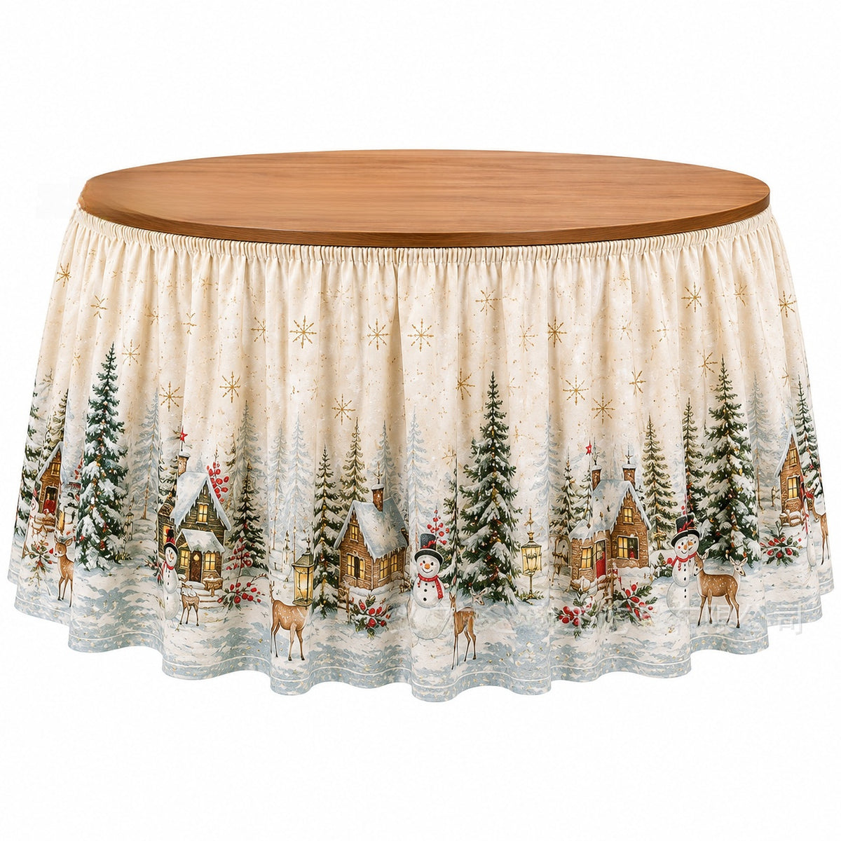 Christmas table skirt