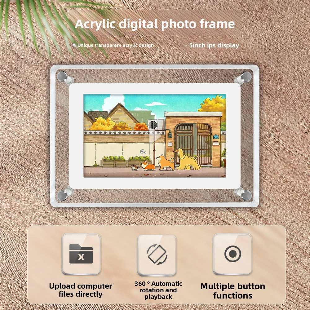 5 inch Digital Photo Frame with Multimedia Playback