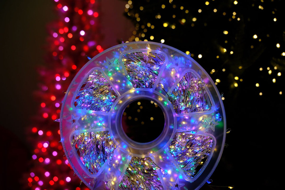 LED Christmas green string firecracker lights