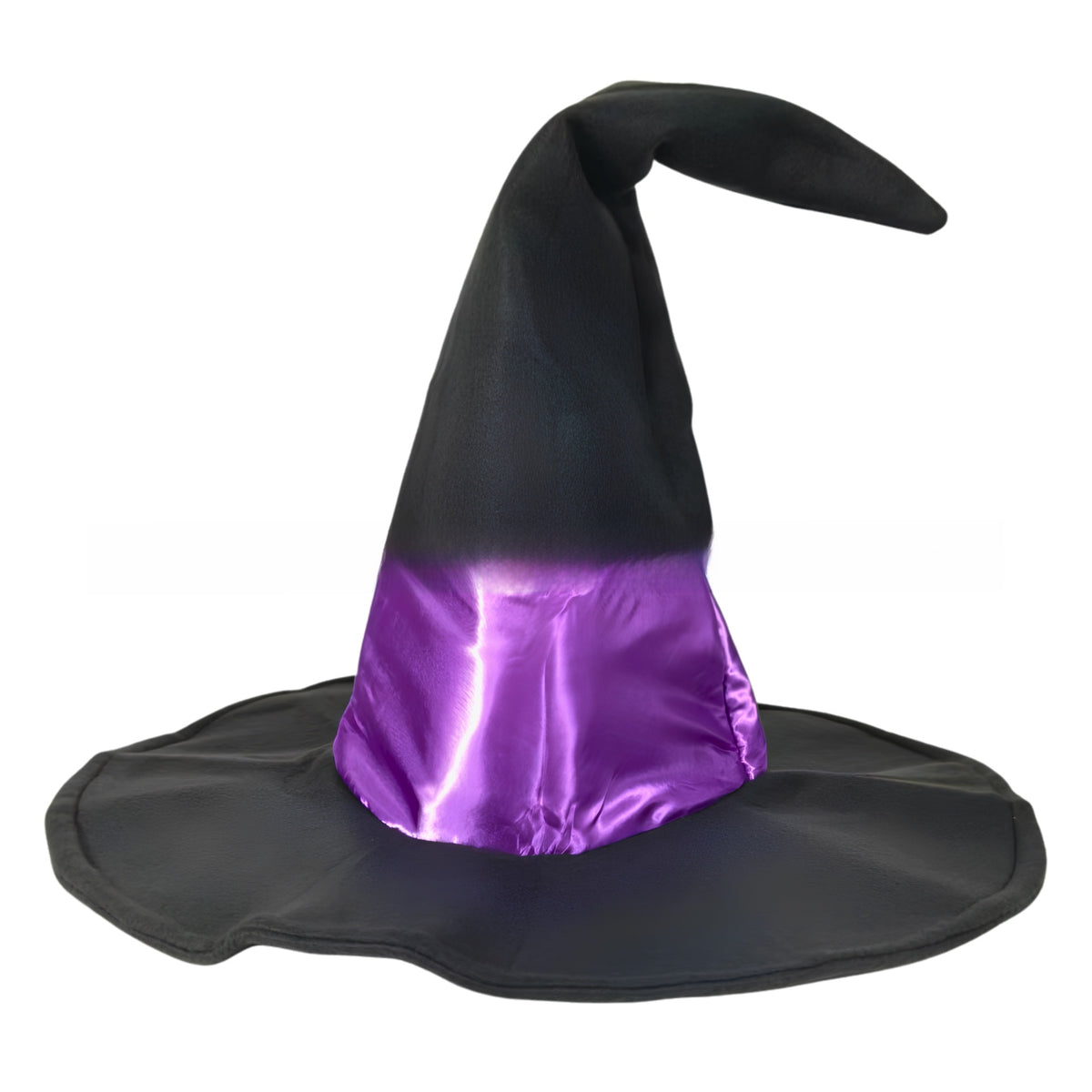 Velvet Witch Hat with Decorations for Halloween Party Costume Accessory