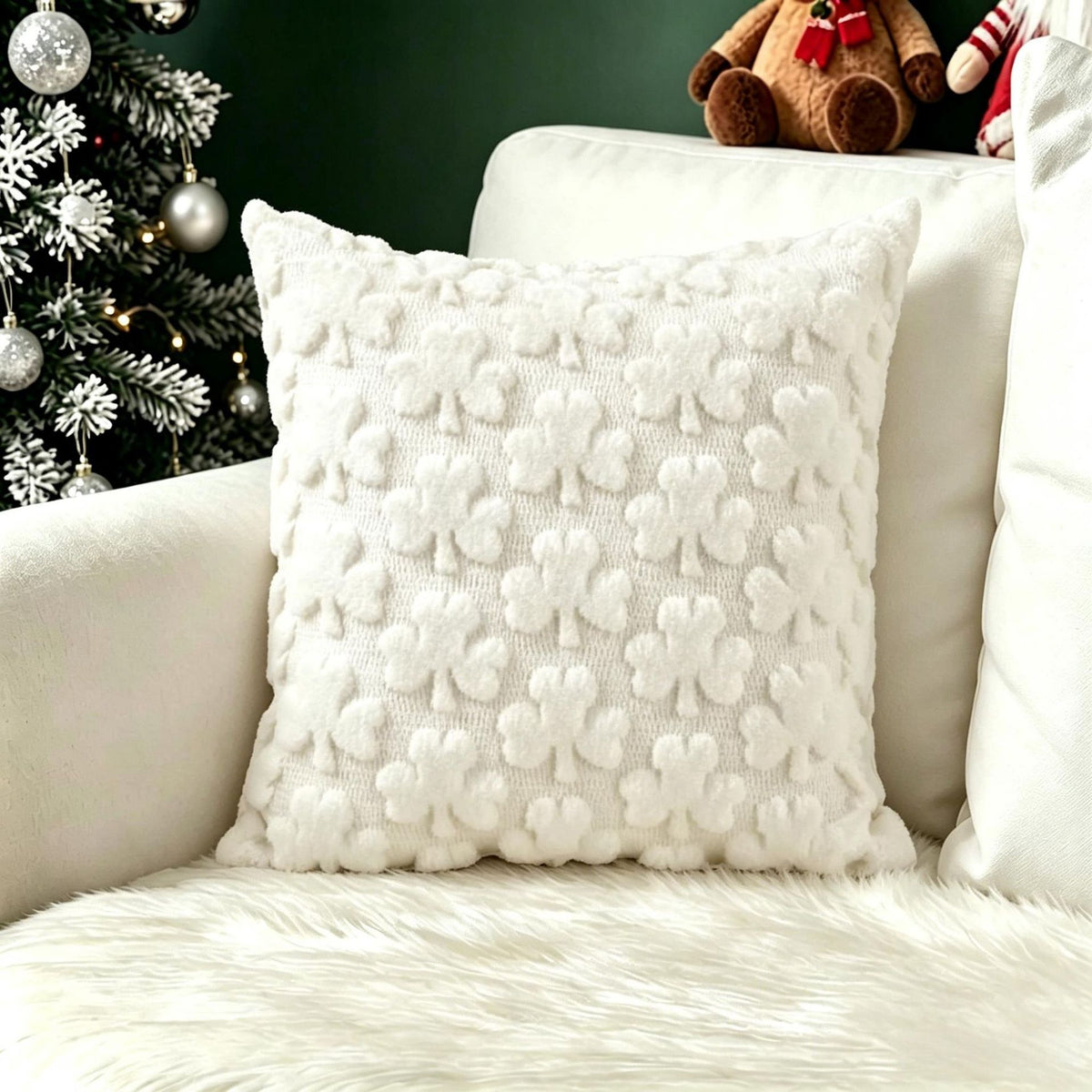 Christmas Themed Retro Cushion Cover