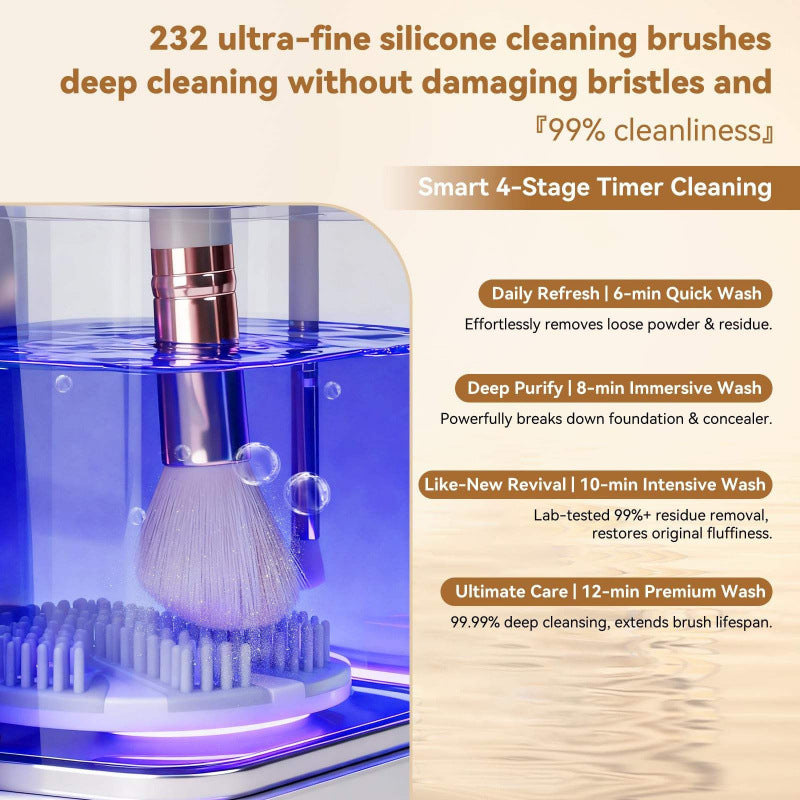 Professional 5-in-1 Electric Makeup Brush Cleaner Dryer Portable Automatic USB Makeup Brush Cleaning Tool