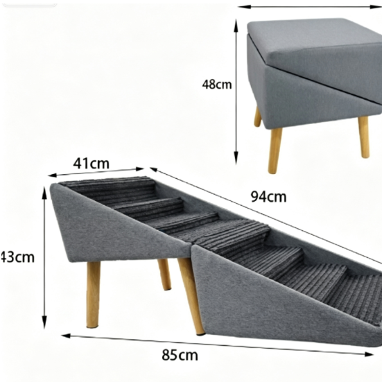 2-in-1 Dog Ramp and Step Stool