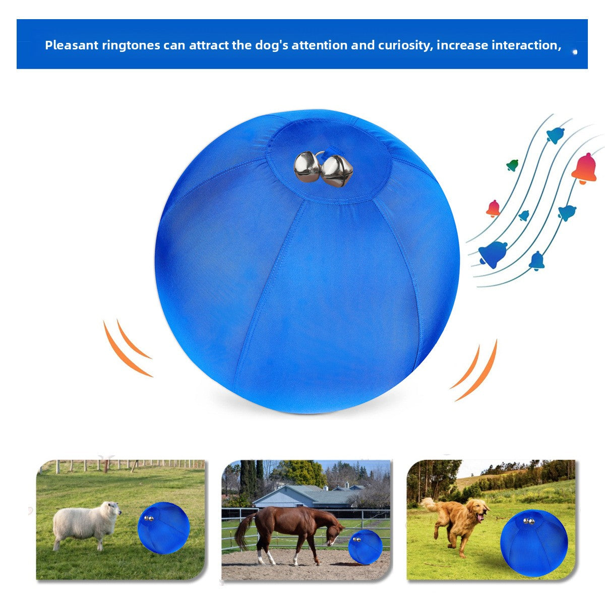 Inflatable Dog Training Ball with Frisbee Design