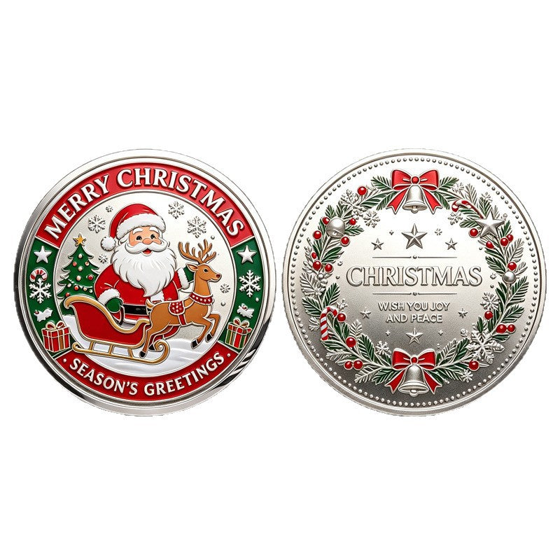 Christmas-themed commemorative coin
