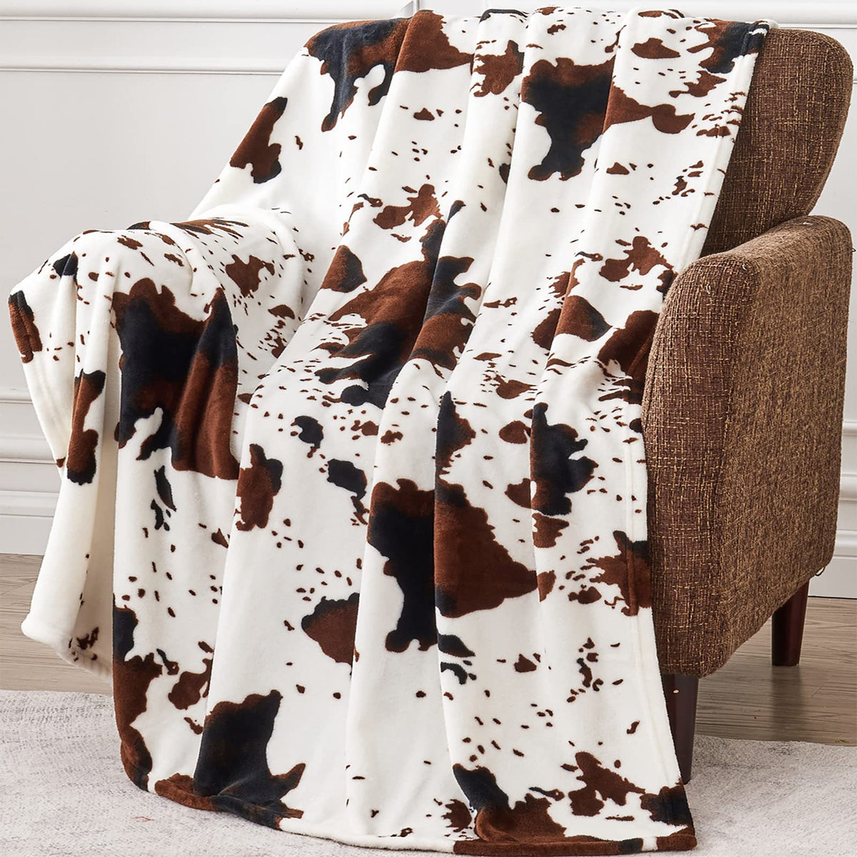 Custom Digital Print Classic Leopard Pattern Flannel Blanket