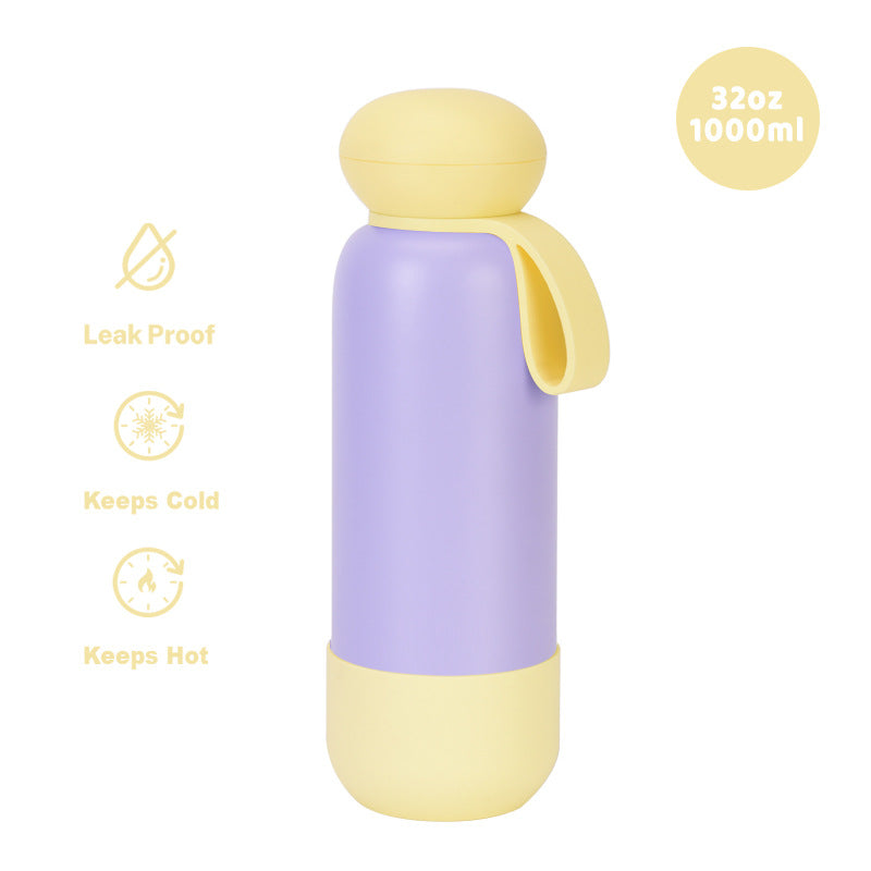 Large-capacity sports water bottle