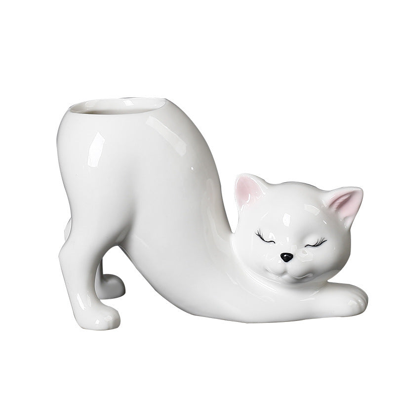 Cute Animal Tail Ceramic Succulent Pot