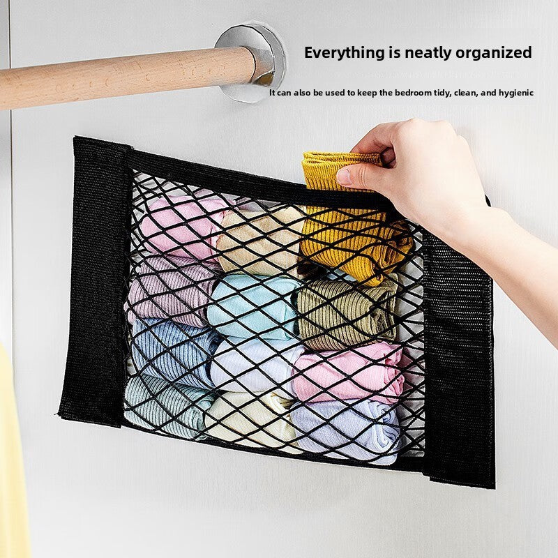Car Trunk Organizer Net with Magic Tape