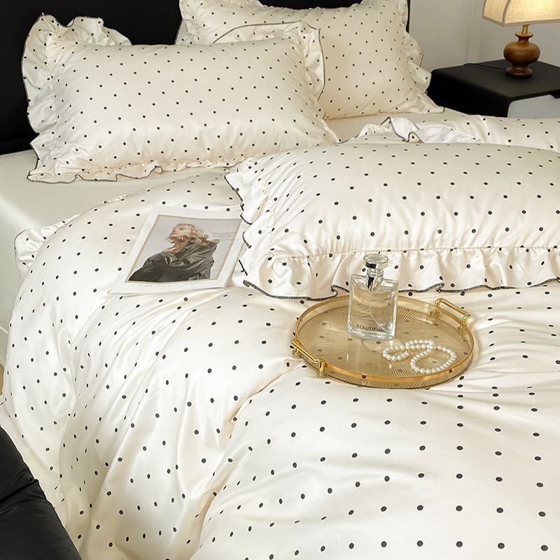 Ice Silk Bed Sheet Set