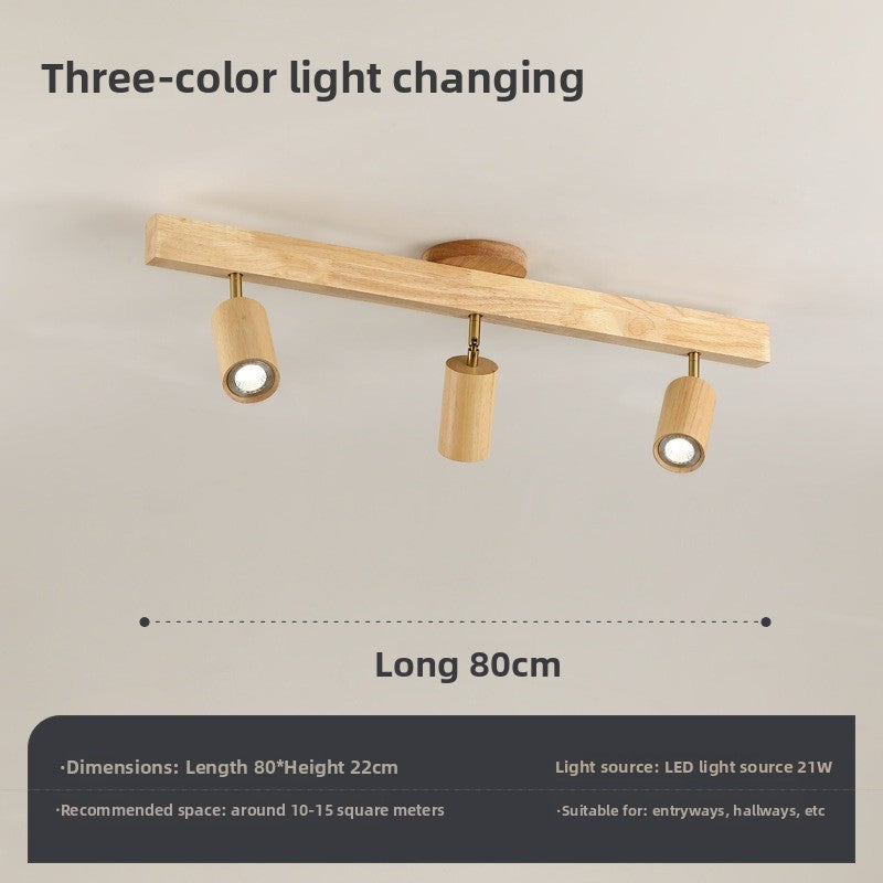 Wood Surface Mounted Track Lighting