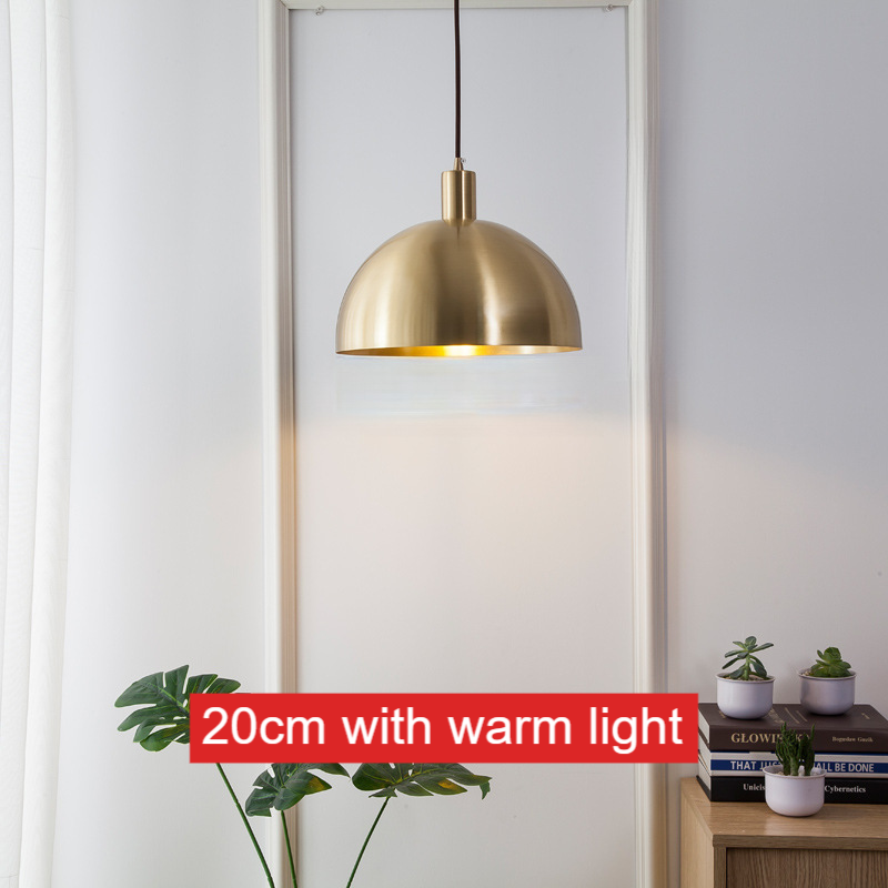 Nordic Solid Brass Cone Pendant Light