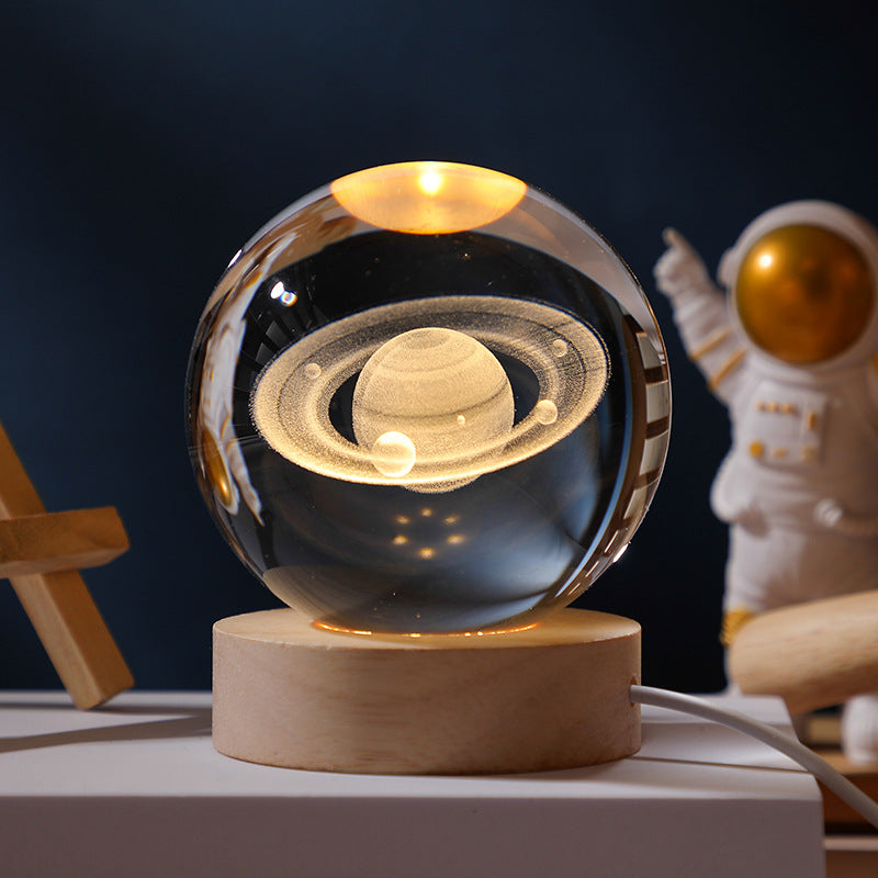 Galaxy Crystal Ball night light