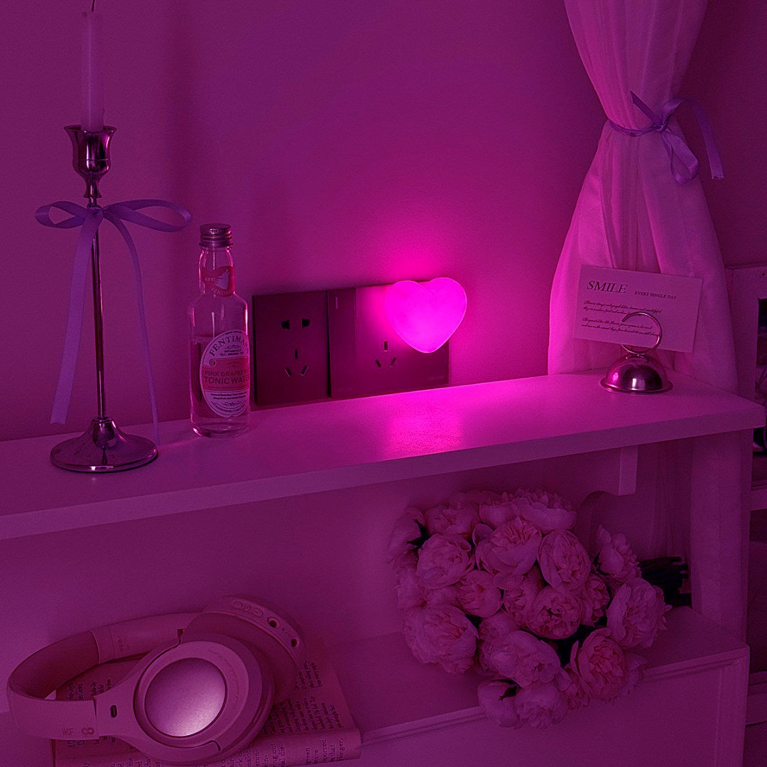 Pink Ambient Night Light with Smart Switch for Bedroom