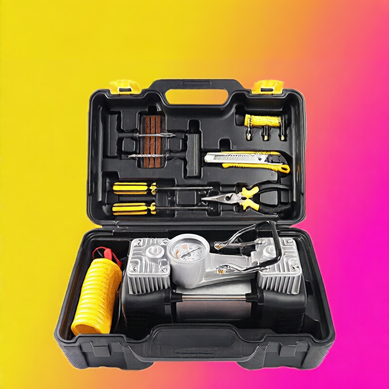Vehicle-mounted air pump tool box
